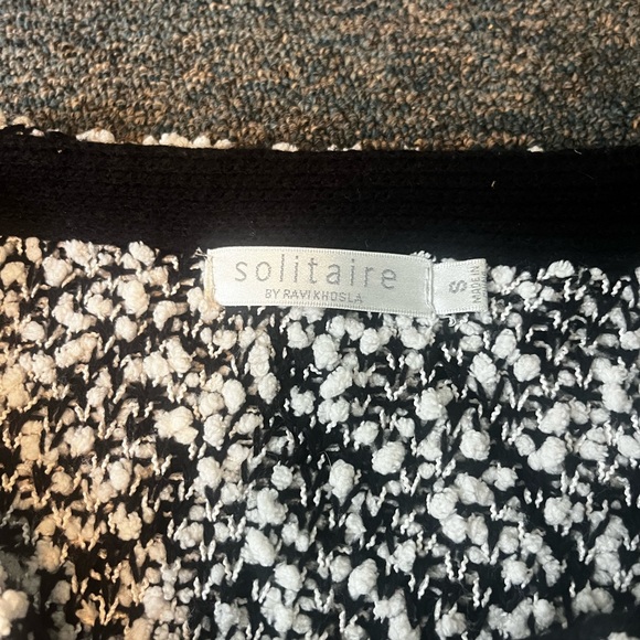 Black/white Solitaire patterned sweater size S. - Picture 2 of 2